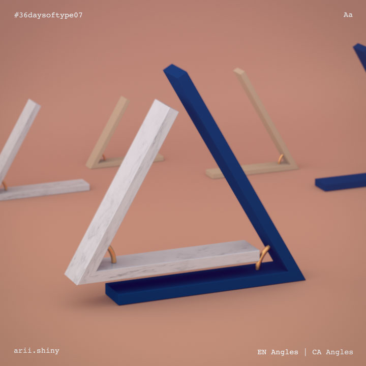 A is for Angles, 36 days of type