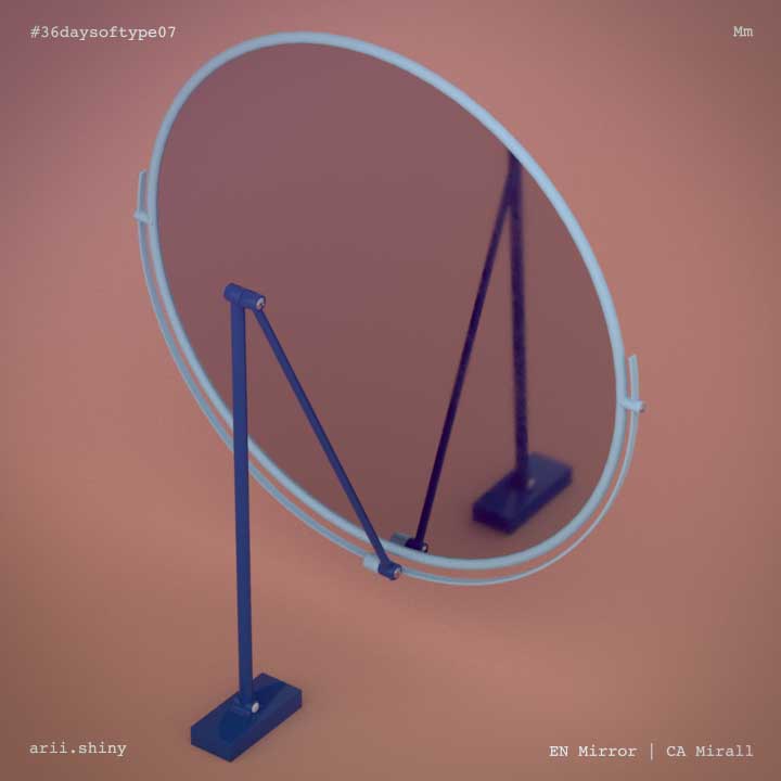 M is for Mirror, 36 days of type