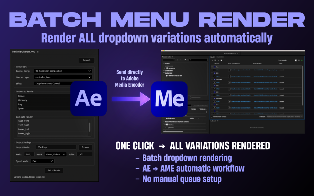 Batch Menu Render